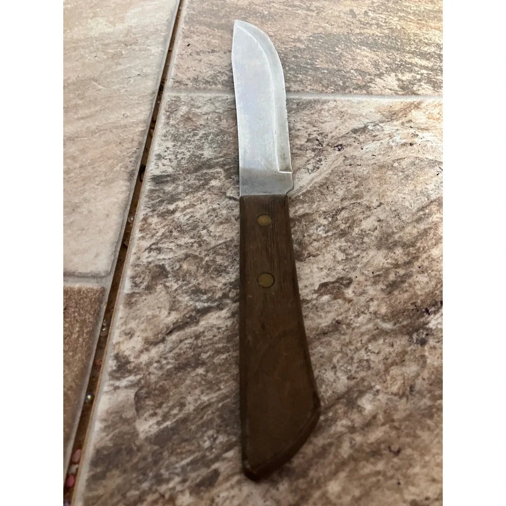 Kiwi Brand Stainless Steel Paring Knife Wood Handle 10